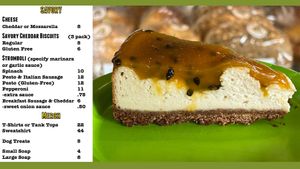 Menu page 2, prices subject to change at Bananarama Bakery in Pahoa