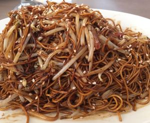 Chow Mein with soy sauce at Zen Gardens - Cambridge in Cambridge