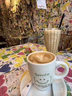 Oat cappuccino   at The Note Coffee in Hoi An