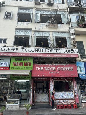 Front facade  at The Note Coffee in Hoi An