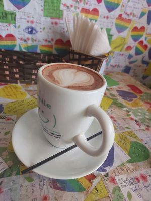 Vegan hot chcolate at The Note Coffee in Hoi An