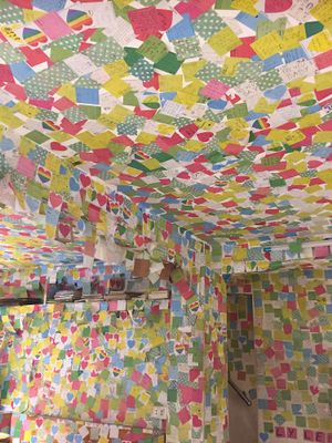 Notes everywhere at The Note Coffee in Hoi An