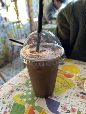Mint iced chocolate with soy milkk  at The Note Coffee in Hoi An