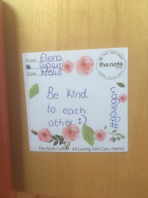 Note at The Note Coffee in Hoi An