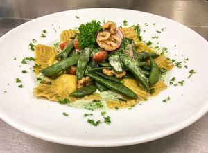 Vegane Maultaschen #Veganuary at Pferdestall in Borkum