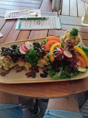 Glutenfree nut breat with avocado at Pferdestall in Borkum