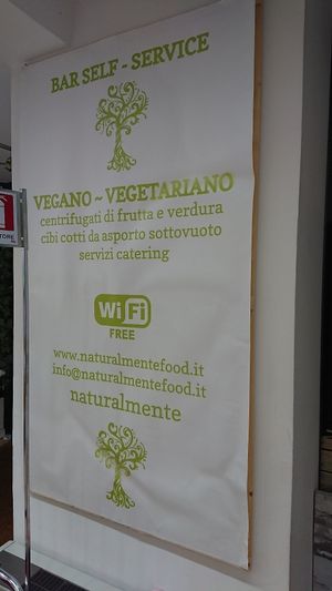 Webpage and email at Naturalmente in Assago