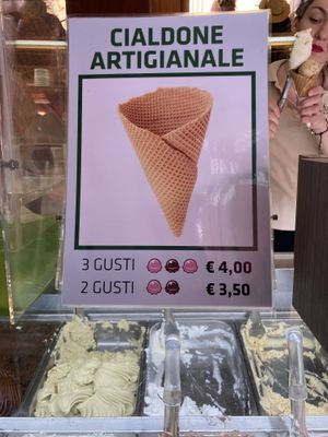   at La Bottega del Gelato in Pisa