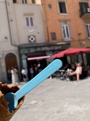   at La Bottega del Gelato in Pisa