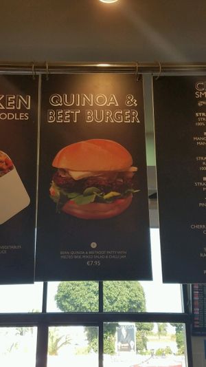 beet burger can be made vegan... maybe at MLA - Dr Juice in Luqa