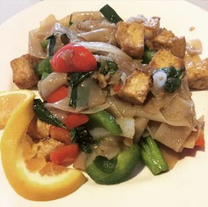 Drunken Noodles  at Thai Spoon 2 in Loma Linda
