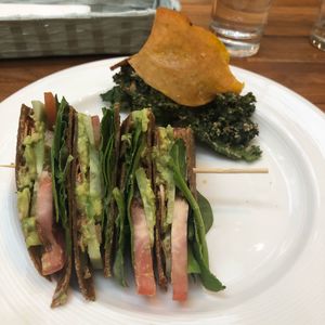 BLT and vegetable chips at Wholesome Savour in Central Singapore
