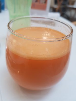 Healthy cold pressed juice at Wholesome Savour in Central Singapore