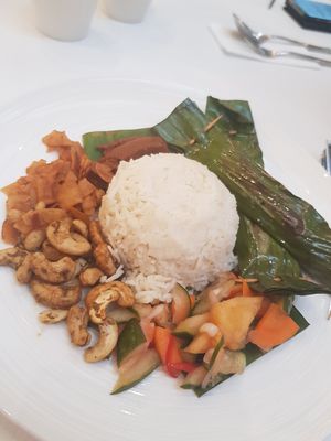 Fishless Nasi Lemak at Wholesome Savour in Central Singapore