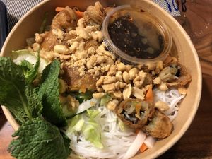 ricenoodle salad  at Pho a la Mama in Stuttgart