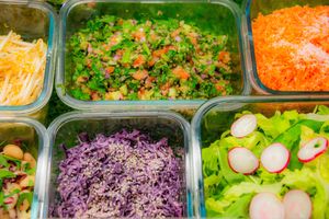 8 freshly made salads daily.  at Master Foody Moody's in Margate