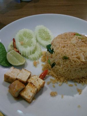 Tom yum fried rice at BKK - Silom Village Restaurant - F in Bangkok