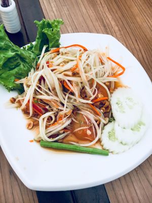 Papaya salad at BKK - Silom Village Restaurant - F in Bangkok