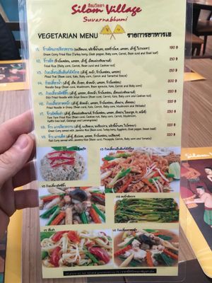 Vegetarian/vegan menu at BKK - Silom Village Restaurant - F in Bangkok