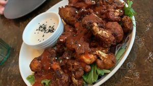 Cauliflower Wings at Greenhouse Canteen & Bar in Coolangatta