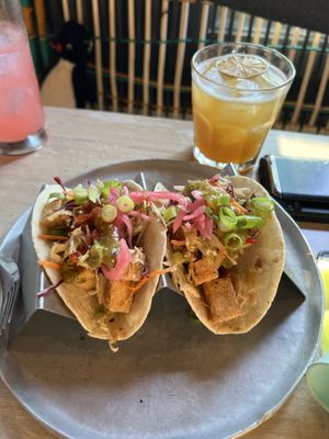 Fried tofu tacos  at Diego's in Newport