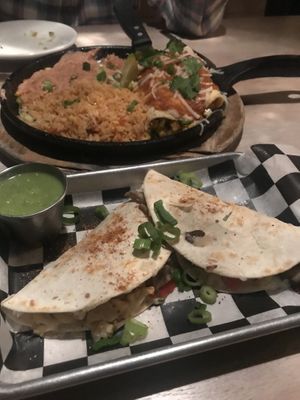 Enchilada plate and quesadillas at Diego's in Newport
