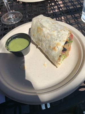 Vegan burrito  at Diego's in Newport