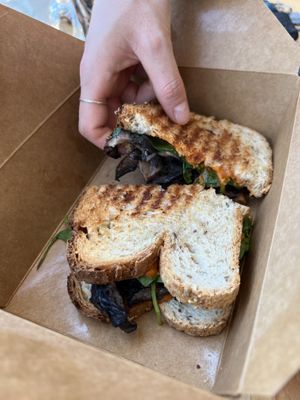 Mushroom panini  at Vegetalien in Beacon