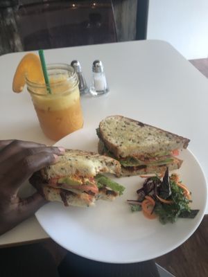 So Delicious!!! BLT Sandwich with the Orange Lemonade Ginger (Lemonade Special) at Vegetalien in Beacon
