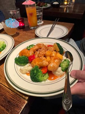 Sweet and sour vegan chicken  at Luanne's Wild Ginger - Dekalb in Brooklyn