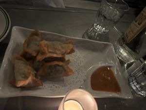 Stuffed fried wontons  at Luanne's Wild Ginger - Dekalb in Brooklyn