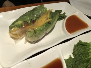 #rice paper Summer Roll B wraps   at LuAnne's Wild Ginger - Franklin in Brooklyn