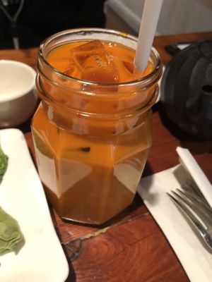 Thai ice cream homemade beverages   at LuAnne's Wild Ginger - Franklin in Brooklyn