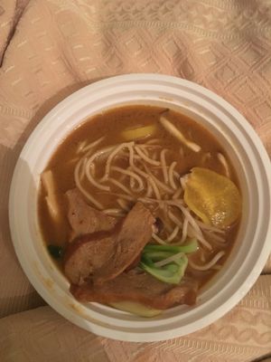 Red ramen curry to go at LuAnne's Wild Ginger - Franklin in Brooklyn