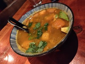 Pumpkin gumbo at LuAnne's Wild Ginger - Franklin in Brooklyn