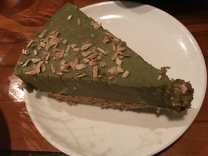 Matcha coconut cheesecake!  at LuAnne's Wild Ginger - Franklin in Brooklyn