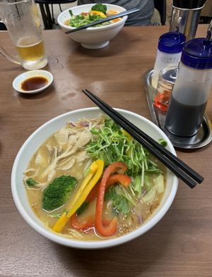 Vegan ramen 🍜  at Gyoza no Umechan in Nikko