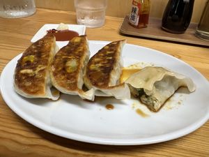 Vegan gyoza   at Gyoza no Umechan in Nikko
