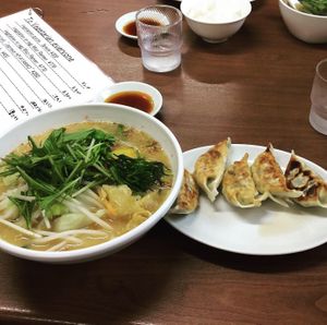 Vegan ramen and gyoza at Gyoza no Umechan in Nikko