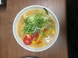 Vegan ramen  at Gyoza no Umechan in Nikko