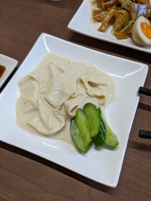 yuba sashimi at Gyoza no Umechan in Nikko