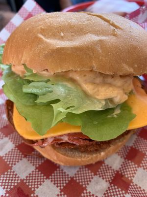 Stinger burger  at Lord of the Fries in Surfers Paradise