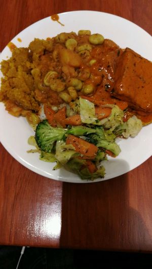 buffet selection at Higher Taste Restaurant in Wellington