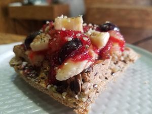 Sweet 1/4 waffle at VanFruct Campineanu in Bucharest