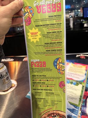 New Vegan menu as of 1/25/2023 #Veganuary at Mellow Mushroom in Raleigh