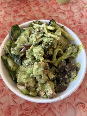 6 bowl with holy kale saucee  at Fresh Kitchen in Bradenton