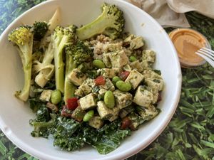 Caesar kale, cauli rice, broccoli, and tofu caprese: 4-bowl  at Fresh Kitchen in Bradenton