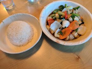 Pad puk at Chang Ba Thai Restaurant in Haifa