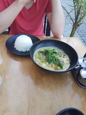 Green curry at Chang Ba Thai Restaurant in Haifa