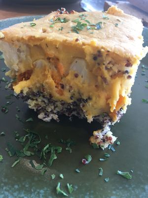 Vegan moussaka- amazing! at Cafe Parallel 43 in Sofia